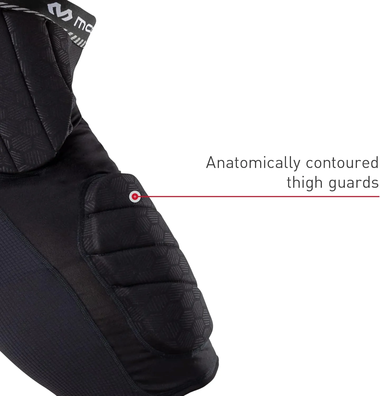 McDavid Football Girdle for Men - Durable & Breathable 5-Pad Girdle with Hard-Shell Thigh Guards for Padded Support, Ideal for Football & Lacrosse (Adult)