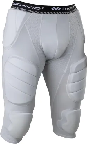 McDavid MD7418-80002-AXXXL Rival Integrated 7-Pad 3/4 Tight Grey AXXXL