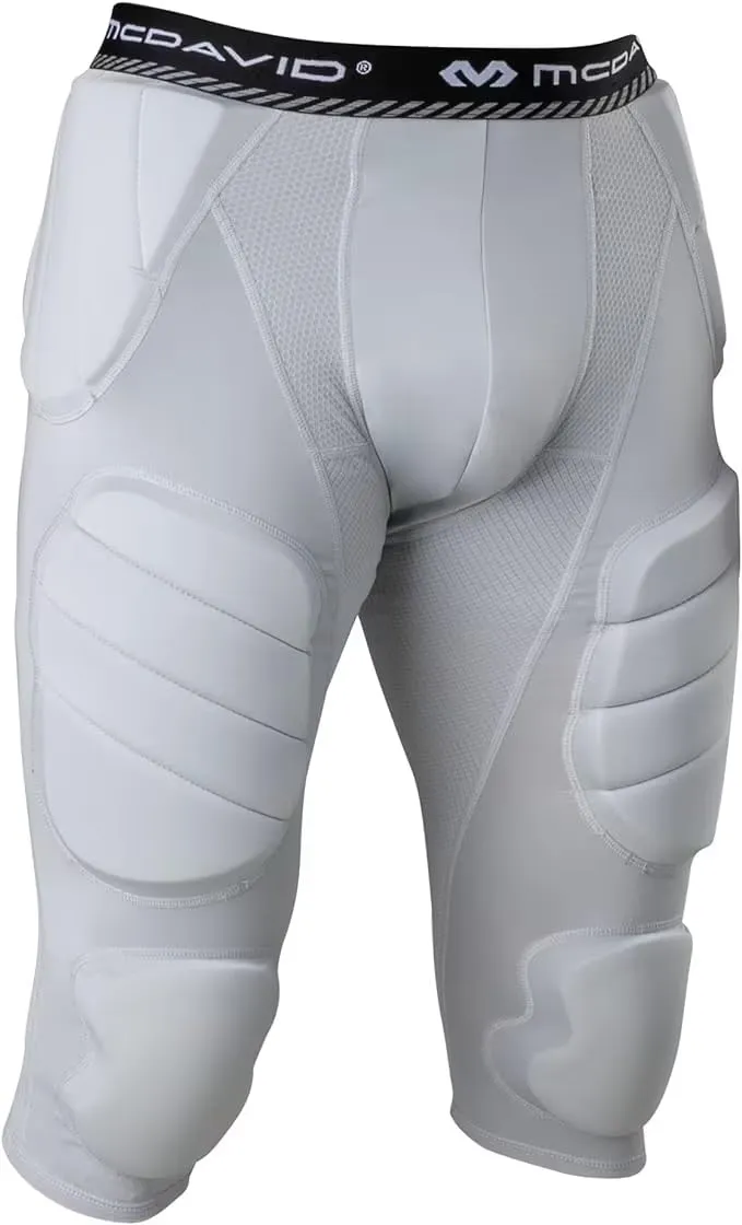 McDavid MD7418-80002-AXXXL Rival Integrated 7-Pad 3/4 Tight Grey AXXXL