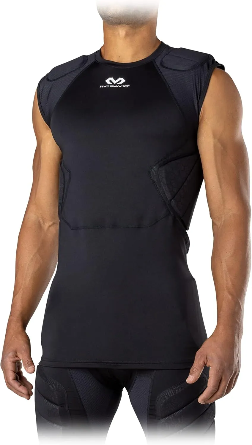 McDavid Youth Integrated 5-Pad Shirt, Comfort & Protection from Hard Objects, Lightweight & Breathable, Kids
