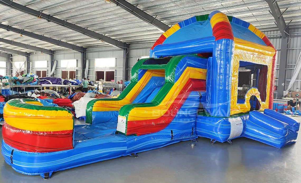 Mega Dome Econo Bounce House with Slide (Wet/Dry)