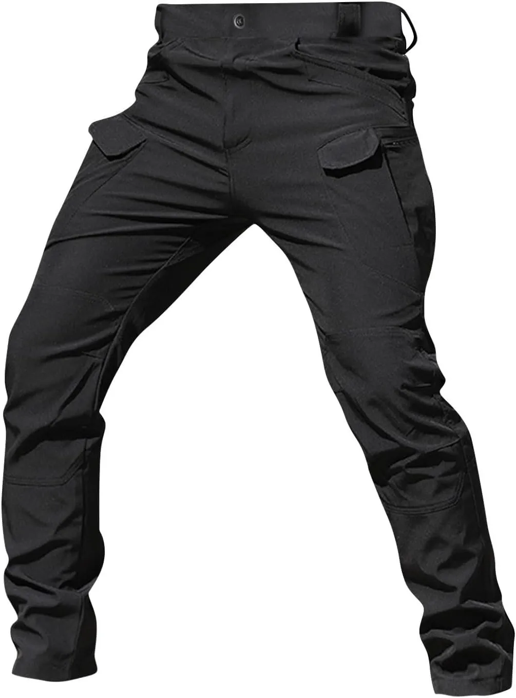 Mens Cargo Pants Water Resistant Relaxed Fit Hiking Work Pants Multi Pockets Flex Baggy Tactical Pants
