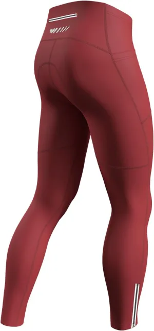 Mens Cycling Pants,4D Padded Road Bike Bicycle Tights Outdoor Biking Leggings with Pockets