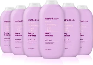 Method Body Wash, Berry Balance, Paraben and Phthalate Free, 18 oz (Pack of 6)