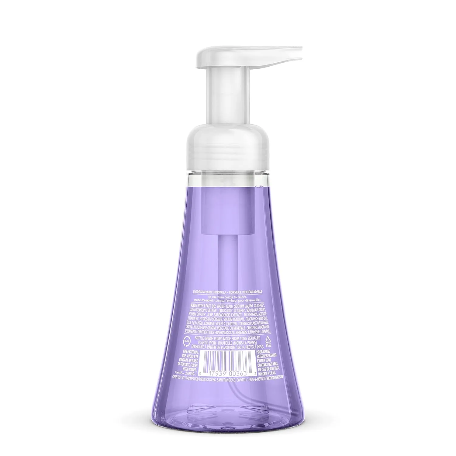 Method Foaming Hand Soap, French Lavender, Biodegradable Formula, 10 Fl Oz (Pack of 6)