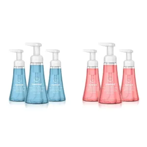 Method Foaming Hand Soap, Sea Minerals, Biodegradable Formula, 10 fl oz & Foaming Hand Soap, Pink Grapefruit, 10 fl oz, Biodegradable Formula,