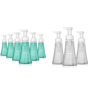Method Foaming Hand Soap, Waterfall, Biodegradable Formula, 10 fl oz (Pack of 6) & Foaming Hand Soap, Sweet Water, Biodegradable Formula, 10 fl oz (Pack of 3)