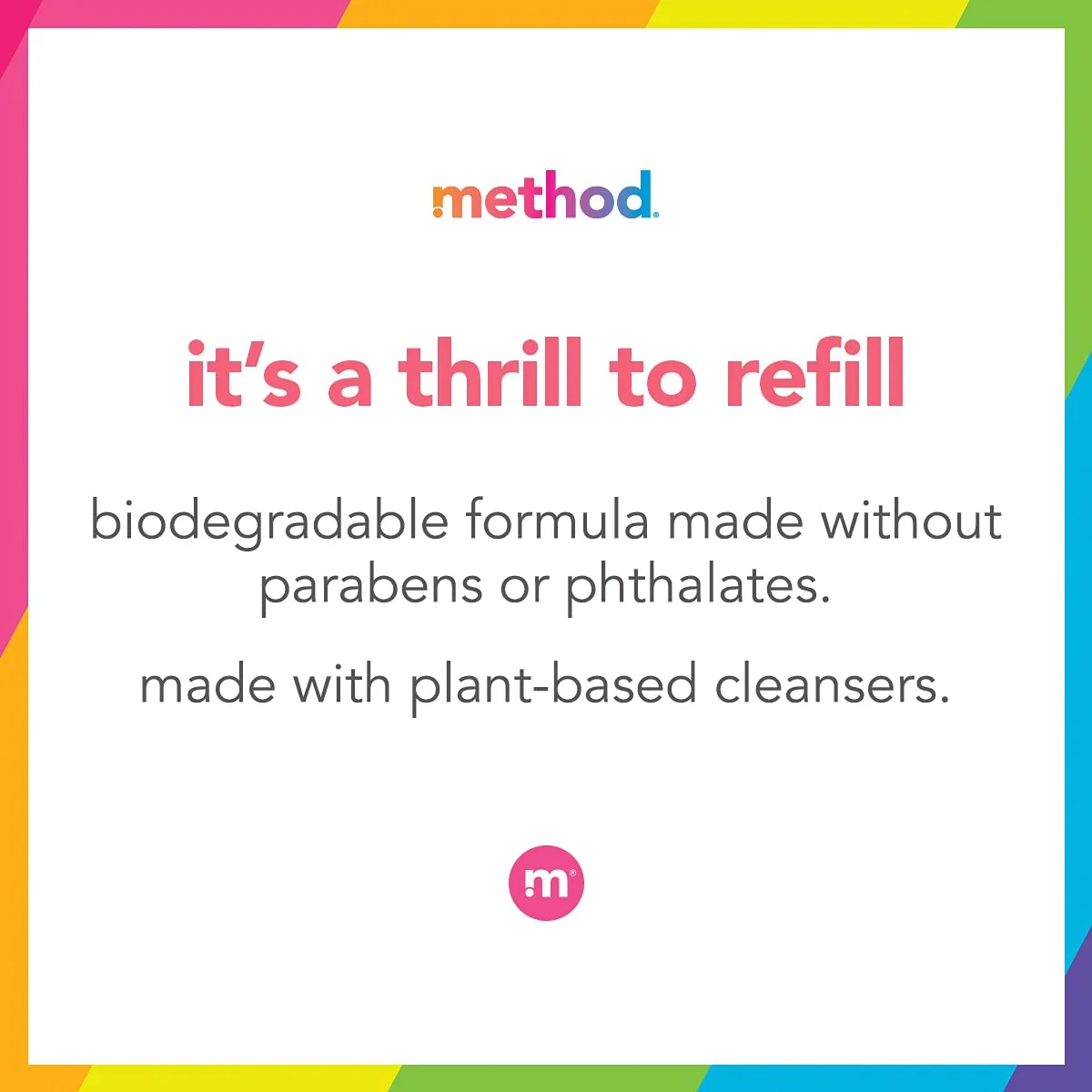 Method Premium Foaming Hand Wash Refill, Vanilla   Raspberry, Recyclable Bottles, Biodegradable Formula, 28 fl oz (Pack of 4) (Packaging May Vary)