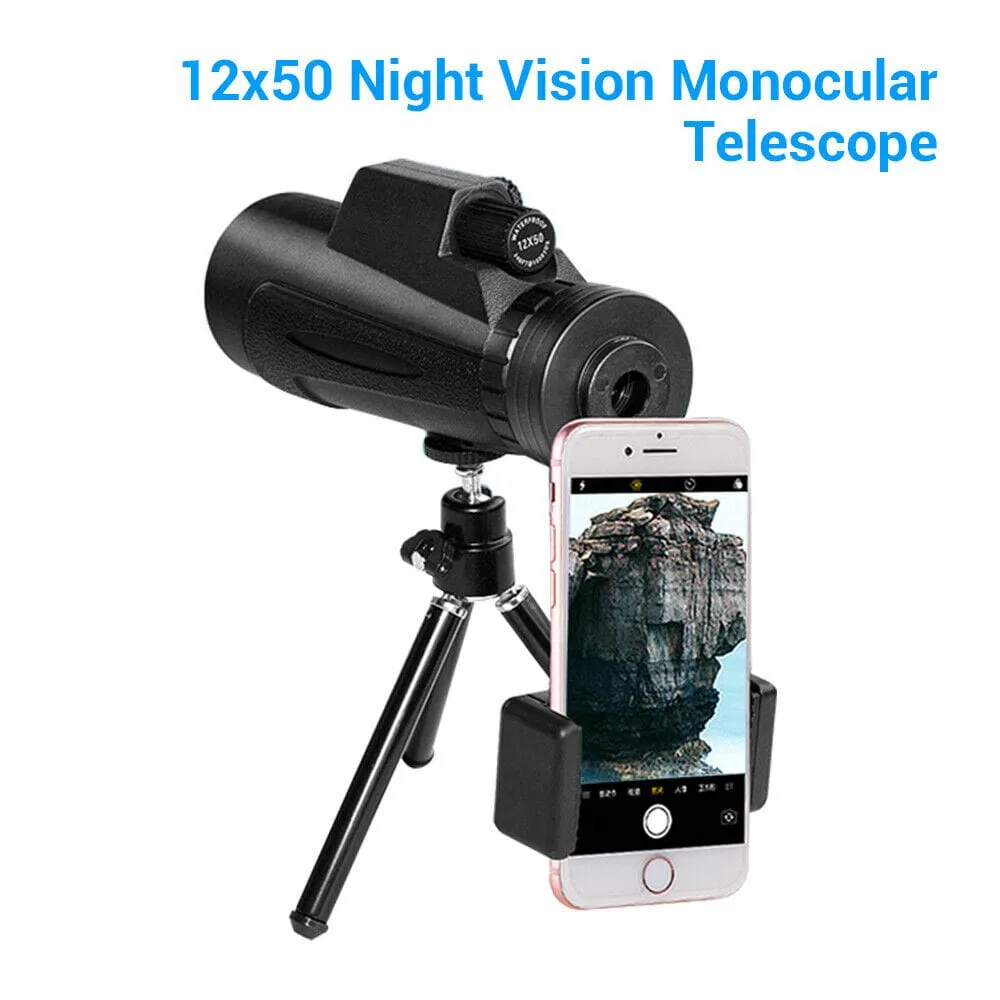 Mini 12x50 Night Vision Wifi IR Monocular Device