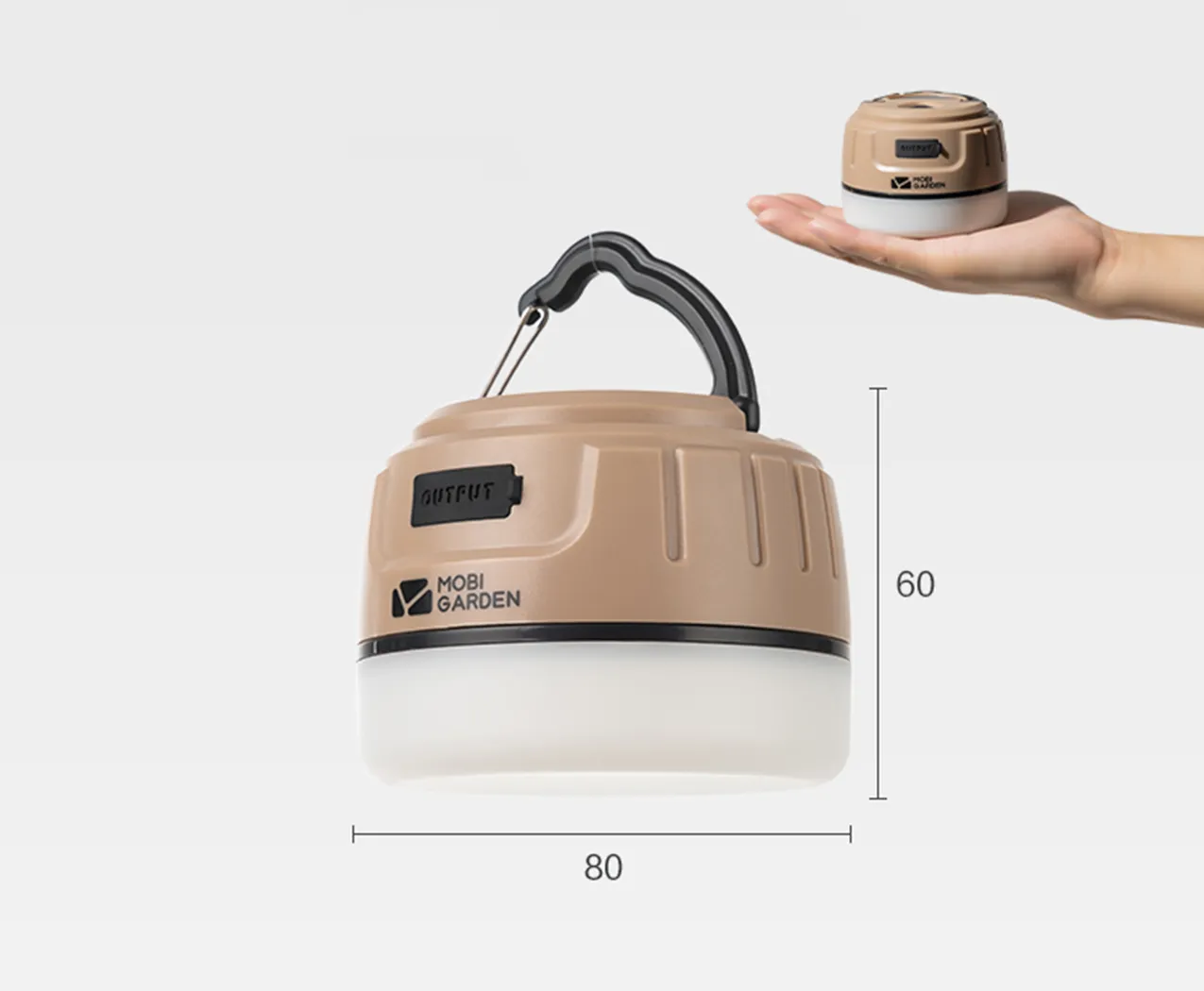 Mobi Garden Ling Xing Camp Lights 5200 - Khaki