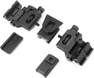 MUM/GT-14 Binocular Bridge System NVG Mount，Lightweight Modular Night Vision Goggles Base Metal Helmet Mount，Compatible With PVS-14/MUM-14/GT-14 Night Vision Binoculars Or Monocular Interface Etc