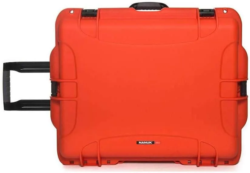 NANUK Wheeled Series 960 Lightweight NK-7 Resin Waterproof Protective Rolling Case with Foam, Orange
