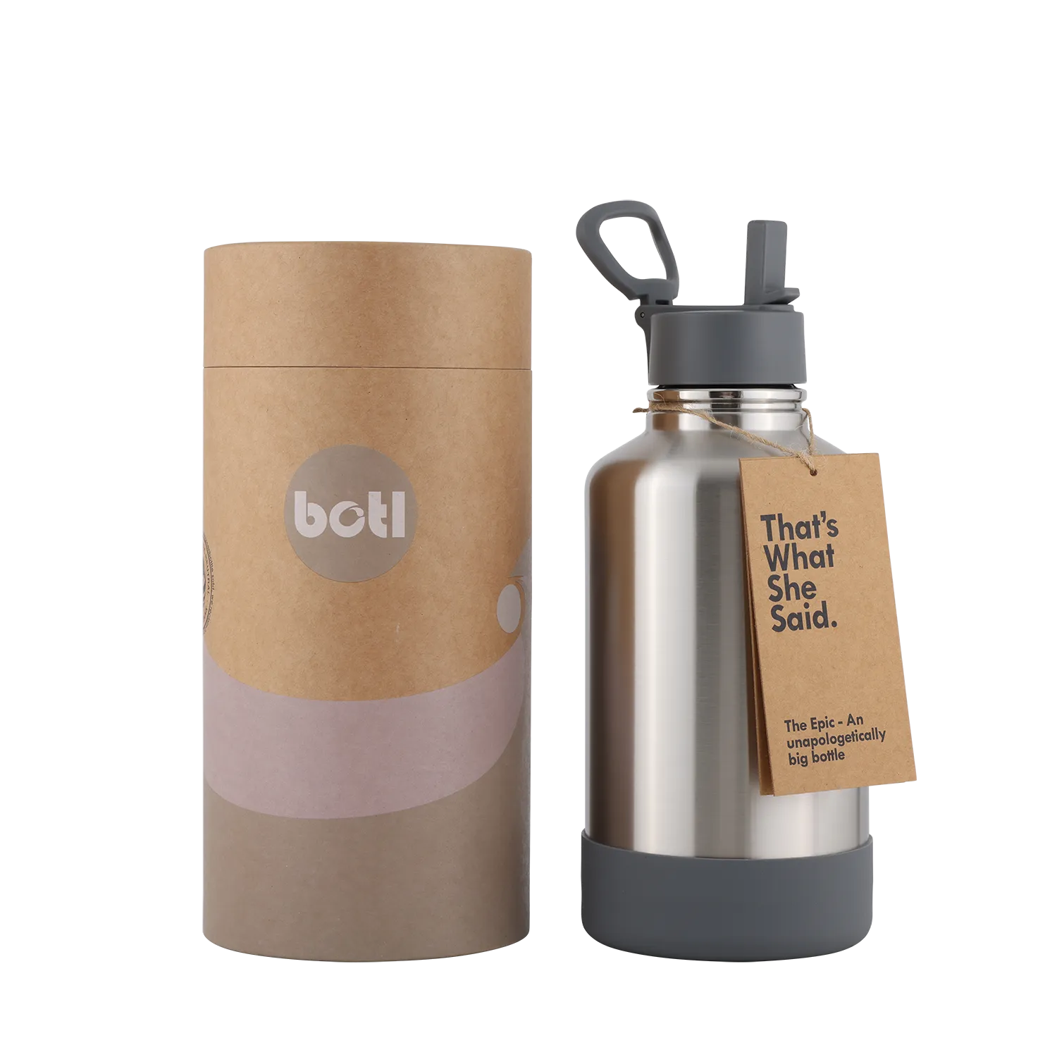 NEW 64oz One Green Epic Insulated Stainless Steel Canteen - Nude