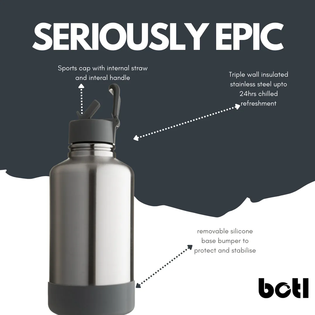 NEW 64oz One Green Epic Insulated Stainless Steel Canteen - Nude