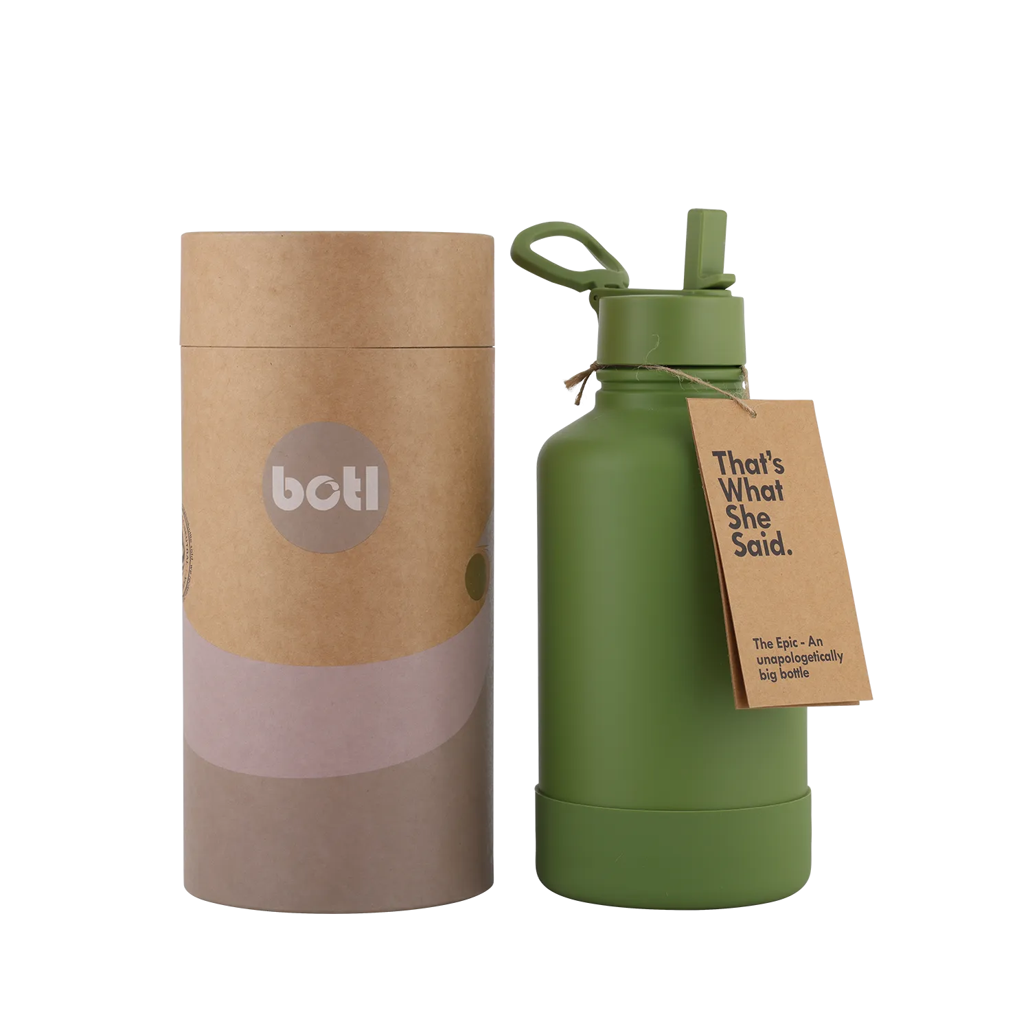 NEW 64oz One Green Epic Insulated Stainless Steel Canteen - Olive