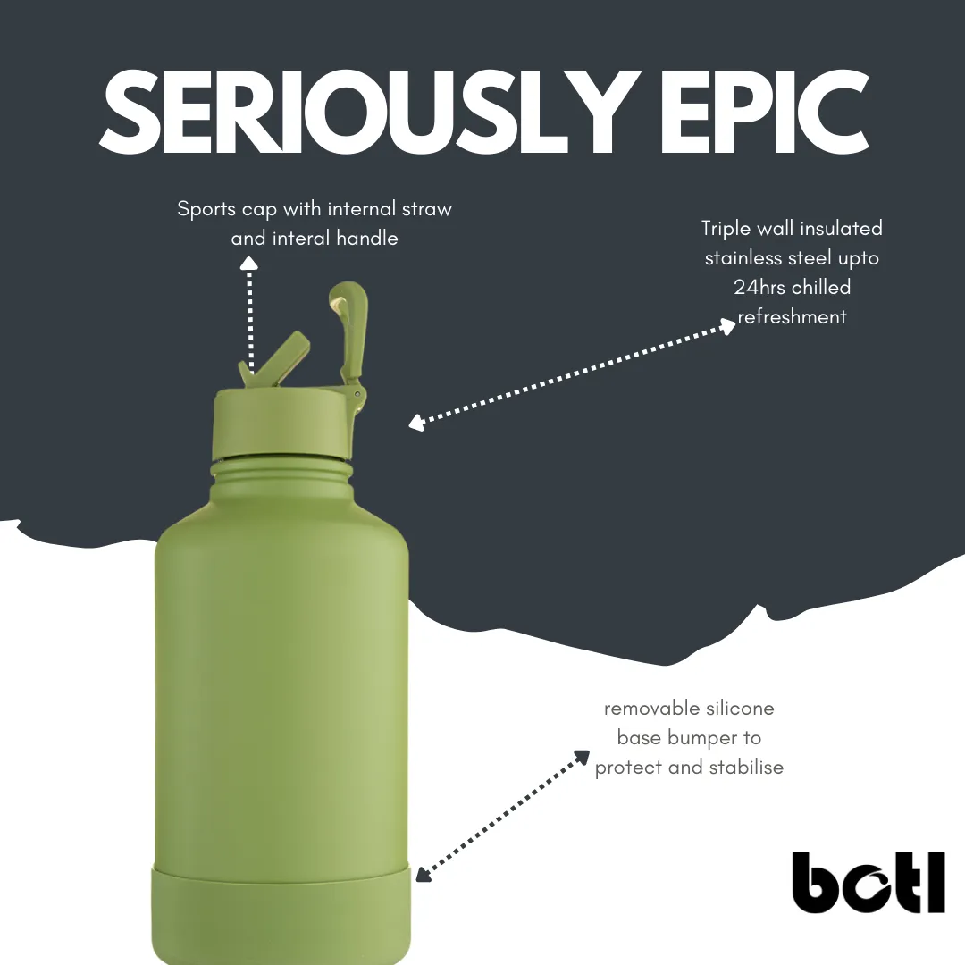 NEW 64oz One Green Epic Insulated Stainless Steel Canteen - Olive