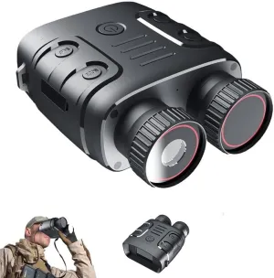 Night Vision Binoculars, 5X Digital Zoom Night Vision Goggles can Save Photo and Video, 1080P InfraredNight Vision Monocular for Viewing 984ft/300M in 100% Dark for Hunting Camping Travel