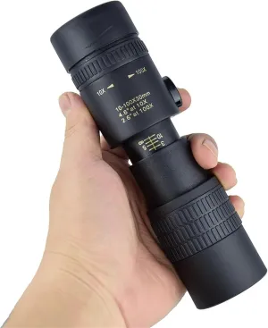 Night Vision Binoculars for Adults, 10-300X Zoom HD Portable Strong Binoculars Long Range Professional Monocular Telescope Low Night Vision for for Hunting & Camping