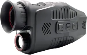 Night Vision Binoculars for Adults, 1080P Night Vision Monocular for Infrared 5X Digital Zoom Telescope With1.5 Screen 32/64 IF Card Full Dark 300m for Hunting & Camping