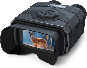 Night Vision Binoculars for Adults, 3.5'' HD Night Vision Goggles with 3000mAh Rechargeable Battery, 32GB TF Card for Photos and Videos, 8X Digital Zoom for Outdoor, Camping and Travel