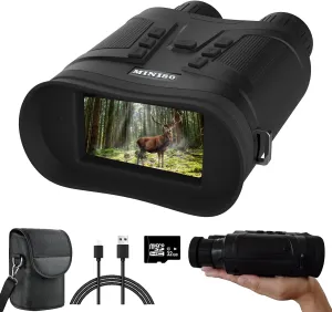 Night Vision Binoculars for Adults Aupabu 4K Infrared 6X Digital Zoom Goggles 6000mAh Rechargeable for Hunting, Wildlife, Camping and Surveillance with Case