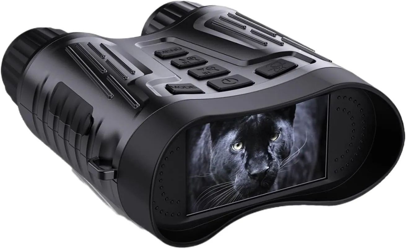 Night Vision Binoculars for Adults, NV2180 4K Night Vision Binoculars 3.2'' Screen Night Vision Goggles Mili-tary 8X Digital Zoom for 100% Darkness for Hunting & Camping