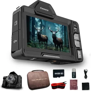 Night Vision Binoculars - Full Color in Darkness, Binoculars for Adults, 4K Video with Sound, Night Vision Goggles, 4.2" OLED Screen, Hunting Accessories, 64GB TF Card, Gadgets for Men