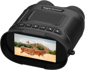 Night Vision Binoculars,Rechargeable Night Vision Night Vision Goggles with 2500mAh,3" Large Viewing Screen 8X Optical Zoom,984ft 3 Level Digital Infrared Night Vision Goggles