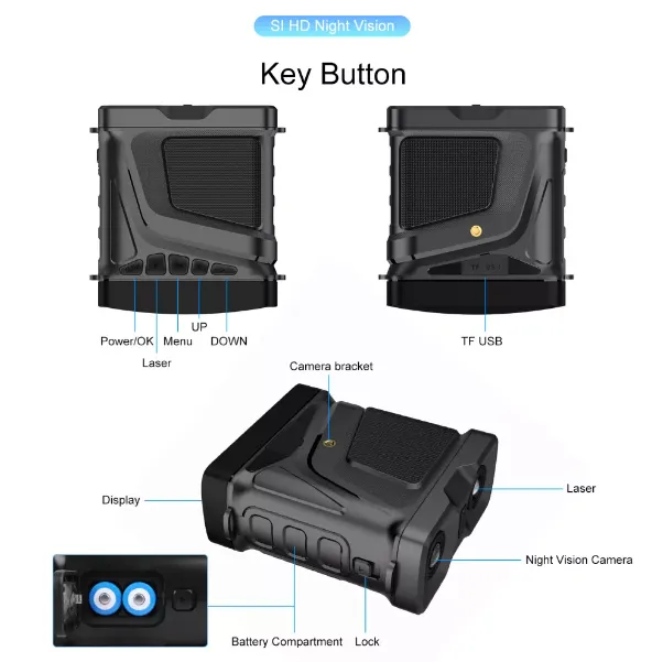 Night Vision Digital Infrared Binoculars