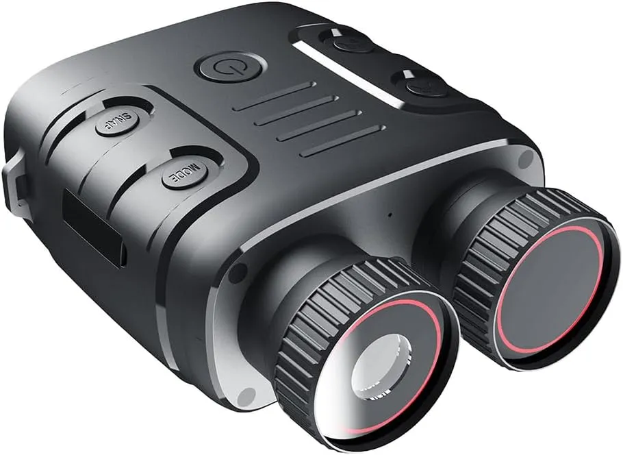 Night Vision Goggles, 1080P Digital Infrared Night Vision Binoculars for Adults Night Vision Scope with 5X Digital Zoom, 7 Level IR, Rechargeable Infrared Goggles for Camping Hunting
