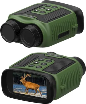 Night Vision Goggles, 2.5K 4MP Night Vision Binoculars for Adults, 3 Inch HD Screen Binoculars with 8X Digital Zoom, Type C, 5000mAh Rechargeable Battery