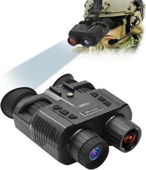Night Vision Goggles, 3D Head Mounted Night Vision Binoculars FHD Hands Free Nightvision Goggles for Helmet, 8X Digital ZoomNV8000