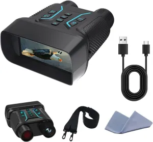 Night Vision Goggles 4K Night Vision Binoculars for Adults 4.5'' HD Screen Binoculars 4500mAh Battery 8X Digital Zoom for Camping Hunting & Security