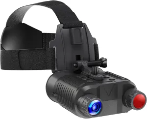 Night Vision Goggles Head Mounted, 1312FT Night Vision Binoculars, FHD Hands Free Nightvision Goggles for Helmet, Long Rang Infrared Goggles Night