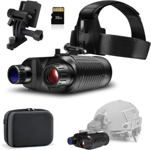 Night Vision Goggles Head Mounted, [2025 Upgrade] 1312FT Night Vision Binoculars, FHD Hands Free Nightvision Goggles for Helmet, Long Rang Infrared Goggles Night