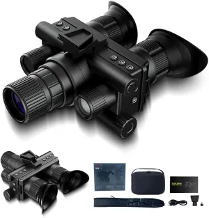 Night Vision Goggles Head Mounted, 4K Digital Infrared Military Tactical Night Vision Binoculars for Adults, Thermal Goggles with 32G Memory Card