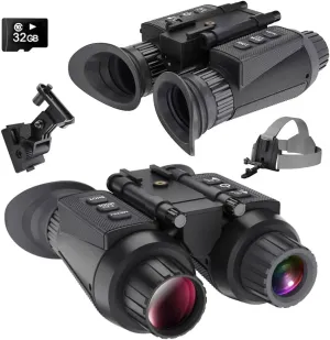 Night Vision Goggles, Military Tactical NV8300 Head Mounted 3D 36MP 4K Night Vision Binoculars, 8X Digital 7 Infrared Hunting Telescope for Outdoor Activities