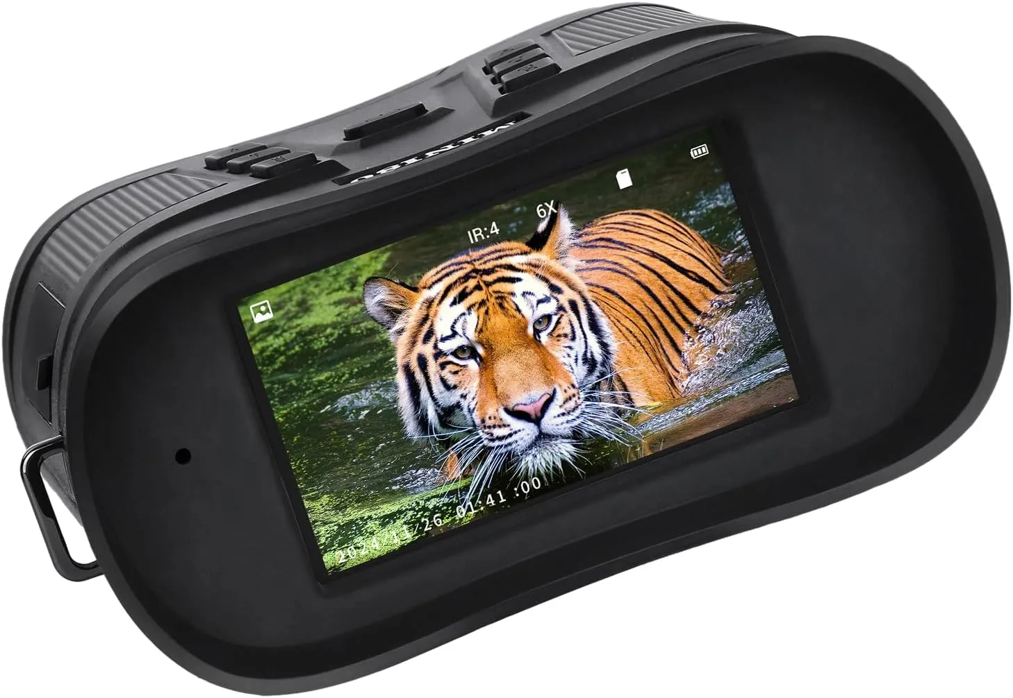 Night Vision Goggles,4K Night Vision Binoculars for Adults,3" HD Screen,6X Digital Zoom,Photos and Video Record Support Playback,6000mAh Rechargeable Battery,Outdoor Camping Gift for Adults with 32GB
