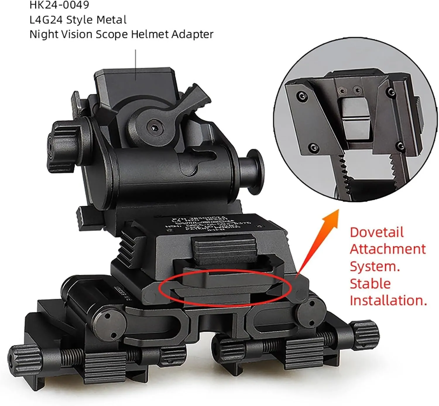 Night Vision Helmet Bracket ，Light Weight Dual Tube Mounting System IC AN/PVS-14LW for PVS14/PVS18/PVS15/PVS7 Night Vision Binoculars - Aluminum Alloy Surface with Military Hard Anodizing