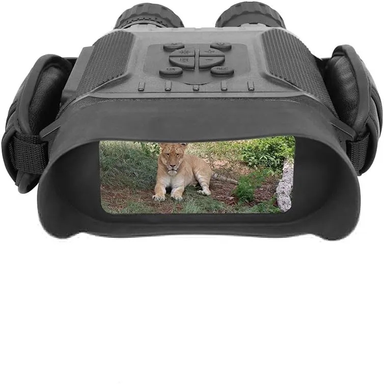 Night Vision Time Lapse IPX4 Binoculars 400M Big Screen 5X Zoom 4.5X40mm 32G Telescope Monocular