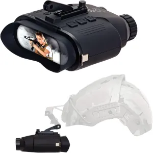 Nightfox Cape Night Vision Goggles for Helmet | 1x Magnification | Infrared 940nm | Records Video | Airsoft Tactical Gear