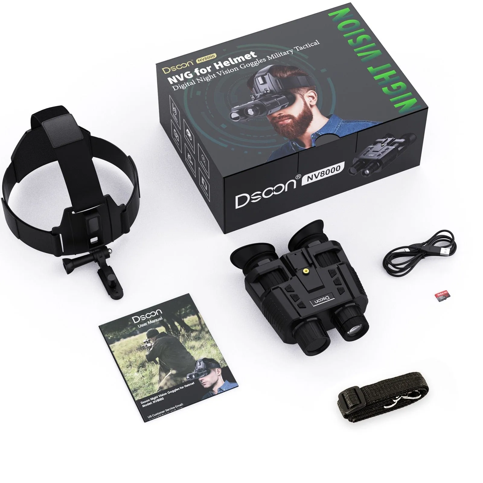 NightHunter Pro-X Tactical Infrared Night Vision Binocular Goggles