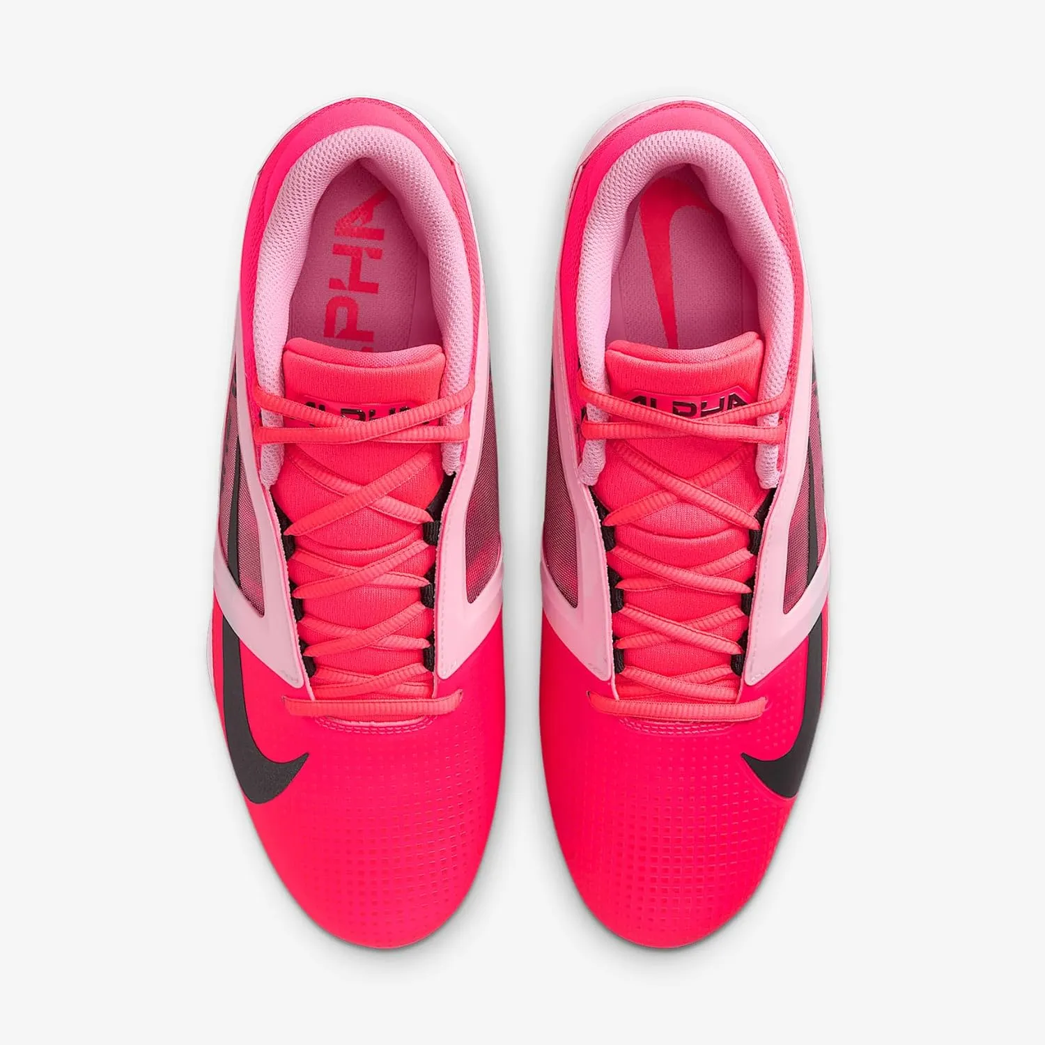 Nike Alpha Menace 4 Pro Football Cleats (HJ4568-600, Racer Pink/Pink Foam/Dark Smoke Grey/Dark Grey)