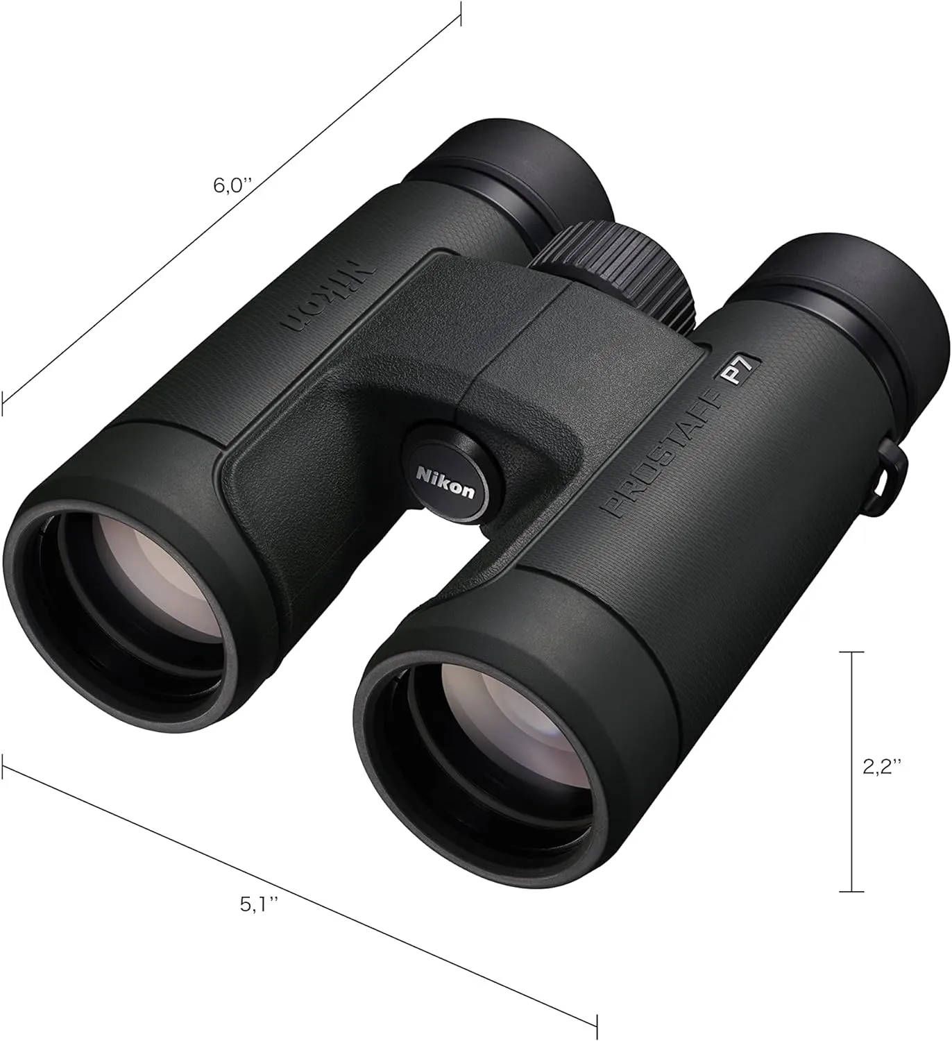 Nikon PROSTAFF P7 8x42 Binocular | Waterproof, fogproof, Rubber-Armored Full-Size Binocular, Oil & Water Repellent Coating & Locking Diopter | Official Nikon USA Model