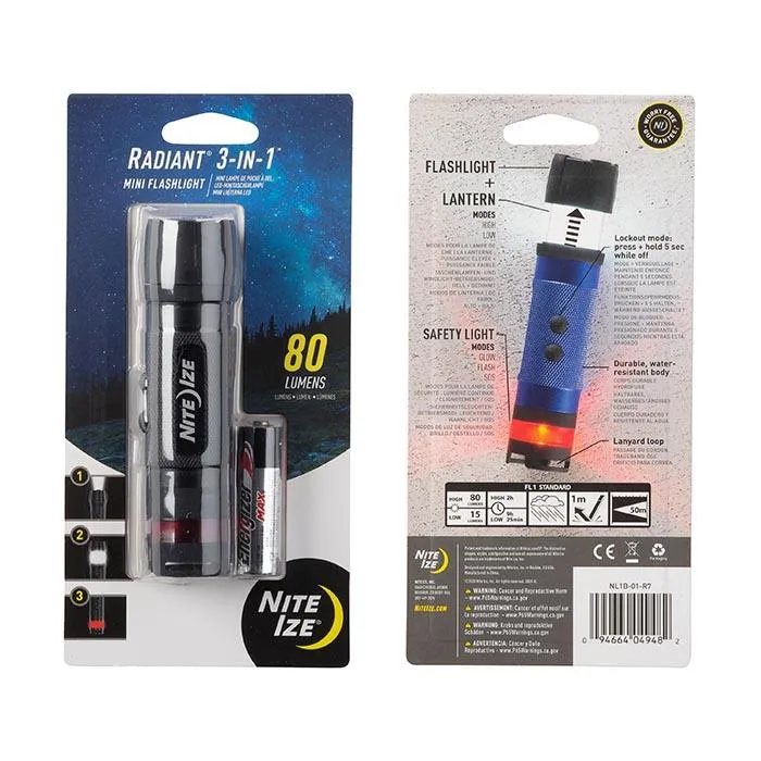 Nite Ize Radiant 3-IN-1 LED Mini Flashlight