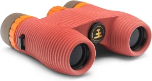 Nocs Provisions Standard Issue 10x25 Waterproof Binoculars, 10X Magnification, Bak4 Prism, Wide View Multi-Coated Lenses for Bird Watching, Hiking & Backpacking - Manzanita Red