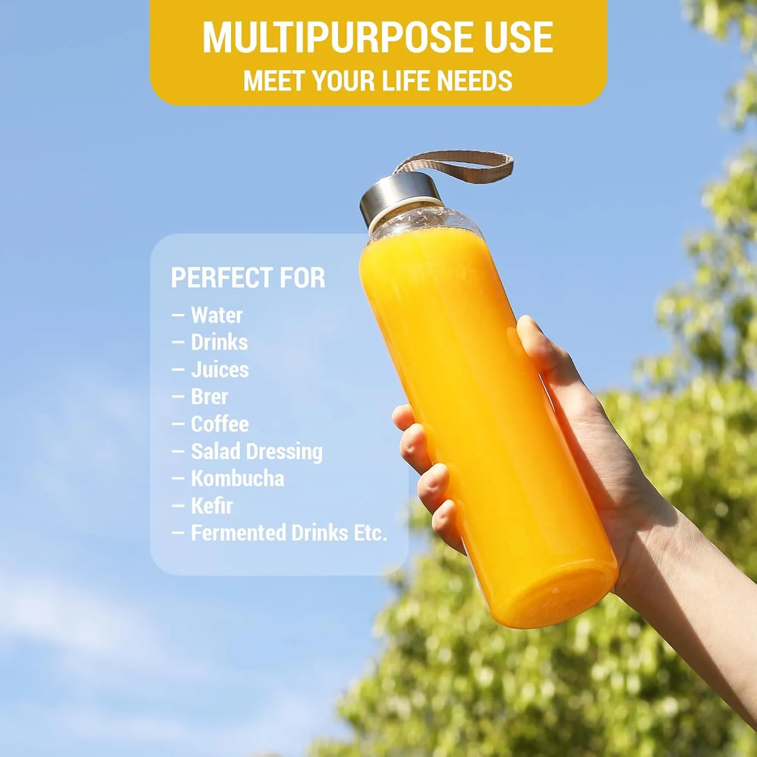 novelinks 27 OZ Plastic Water Bottles Reusable Water Bottles with Airtight Juice Bottle with Stainless Steel Lids for Eco-Friendly Travel Drinks and Beverages,12 Pack
