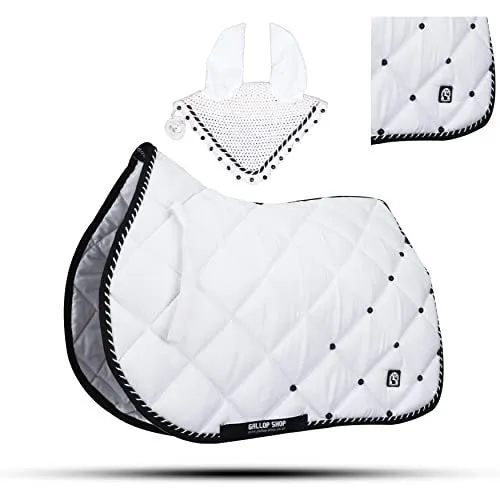 Numnah Horse Saddle Pad With Matching Ear Bonnet (Ship From USA)…