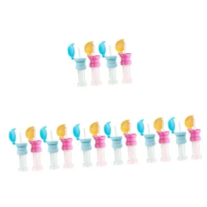 NUOBESTY 4sets 4 Pcs Water Bottle Adapter Caps with Straws Friendly Caps for Various Bottle Safe and Reliable Design Convenient Drink 4pcs*4