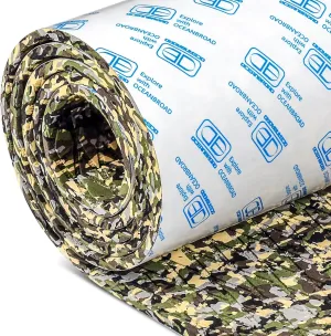 OCEANBROAD Self-Adhesive 96''x16''/23''/38''/47'' Camouflage Boat Flooring Non-Slip Traction Pad EVA Foam Sheet for Jon Boat Surfboard SUP Board Kayak, Camo Black/Blue/Green/Brown/Yellow/Gray